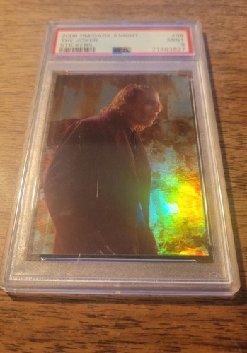 2008 PGM The Dark Knight JOKER PSA 9 Refractor #98 Heath Ledger RC Rookie - Picture 4 of 5
