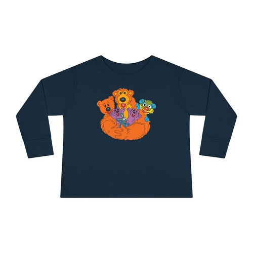 Bear In The Big Blue House Pip Pop Tutter Treelo Ojo Long Sleeve Toddler T-Shirt - Picture 11 of 13