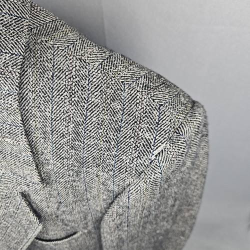 Nino Cerruti Tweed Herringbone Blazer Men's 42 Multicolor Single Vent 2 Button - Picture 10 of 19