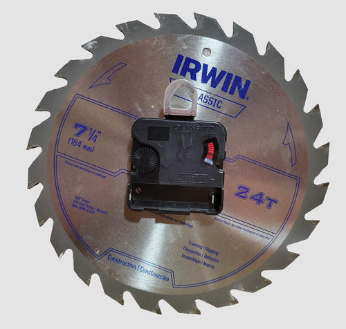 CLOCK CocaCola 7 1/4" REAL Saw Blade Clock Free Shipping - Picture 2 of 2