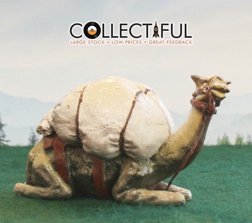 SOMERSET - LEAD SEATED CAMEL WITH ARMY PACK - SOLDIER TOY - BRITAINS SIZE🔥B6