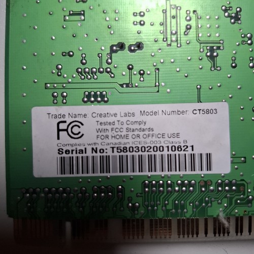 Creative Sound Blaster CT5803 PCI - Zdjęcie 5 z 5