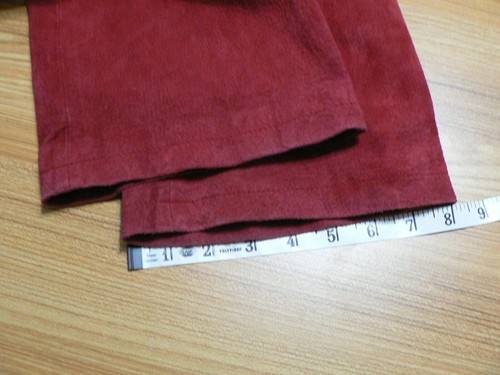 LAURA LEIGH LTD DONNA TG 4 (29x30) PANTALONE PELLE ROSSO-9" RIALZATO-FODERATO-DRITTO-EUC - Foto 11 di 11