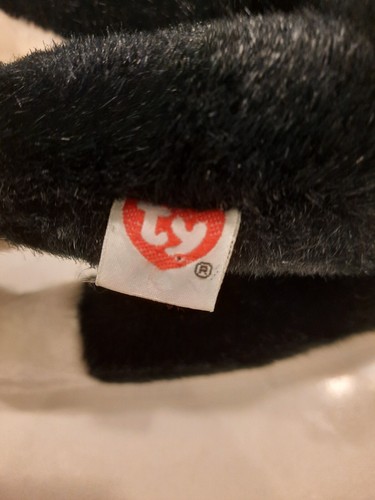 Ty Cat Stuffed Animal Rare 1994 Tuxedo Plush Toy Black White Kitty Stuffie - Picture 5 of 6