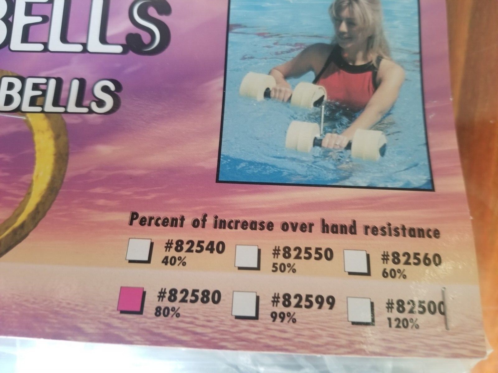 Water Gear 80 Resistance Bells Pool Workout Dumbbell Fitness Aerobic