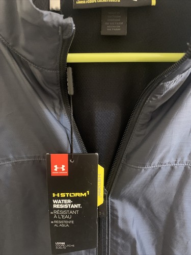 UA Golf Storm Groove Hybrid Full Zip Jacke schwarz Herren SM/P mit Live!Casino Logo - Bild 2 von 7