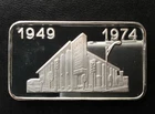 1974 Switzerland Mint First Nat'l Bank of Evergreen SWISS-7 Silver Art Bar B1335