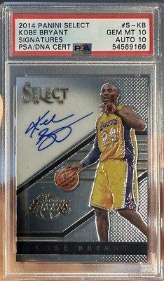 その他 Kobe Bryant Limited Edition PSA 10 Kobe Bryant Signed Basketball Card - PSA GEM MT 10 | RR Auction