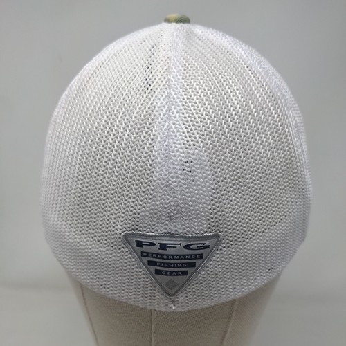 Fish American Flag Fitted Trucker Hat Green S/M Columbia PFG Colorblock - Bild 5 von 7