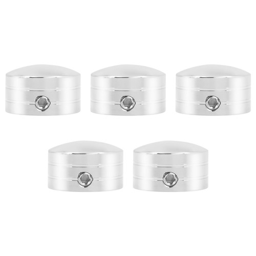 5pc Chrome Rear Sprocket Pulley Bolt Covers For Harley Touring Softail Sportster - Picture 5 of 14