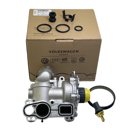 Water Pump Thermostat Assembly For VW Passat Audi A4 A5 A6 1.8T 2.0T 06H121026CF - Picture 8 of 15