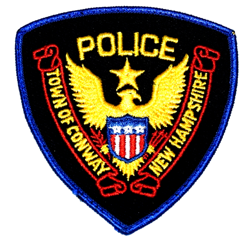 CONWAY – POLICE – NEW HAMPSHIRE NH Sheriff Police Patch VINTAGE OLD MESH USED - 第 1/1 張圖片