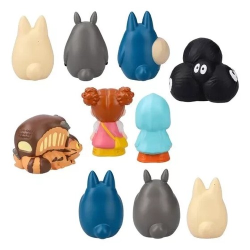 Studio Ghibli My Neighbor Totoro Collection Figure Full Set of 10 - Picture 4 of 11