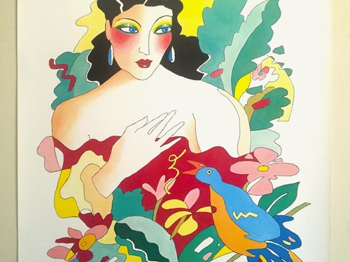 IAN LEVENTHAL VNTG 1980'S CONTEMPORARY LITHOGRAPH PRINT ASYLUM GRAPHICS POSTER - Picture 3 of 12