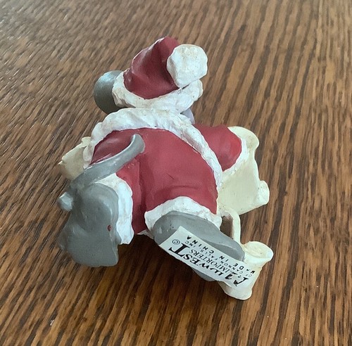 MIDWEST IMPORTERS MERRY MOUSETALES Christmas Santa Resin 2.25" Figurine Doll - Picture 4 of 5