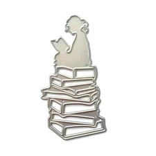 Reading Book Metal Die Cuts Embossing Template Stencil Scrapbooking for Card Die