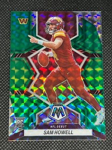 Sam Howell 2022 Mosaic Green Prizm NFL Debut Rookie RC #274 Commanders