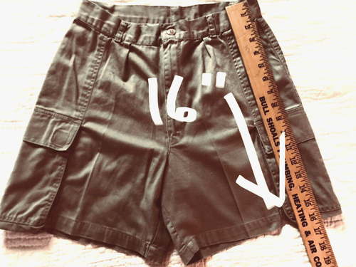 Pantalones Cortos De Colección Años 80 Parachoques Trasero Mujer 13/14 Carga Chino GRANDES - 1 Dueño - Imagen 8 de 16