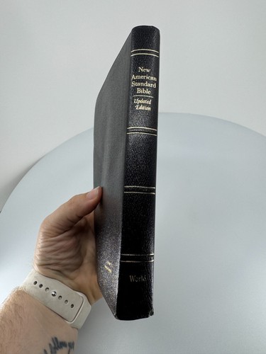 NASB New American Standard Genuine Leather Slim Pocket Holy Bible 1995 updated - Picture 8 of 9