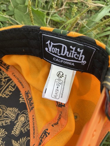 Von Dutch Orange, Green, and Black Camo Trucker Hat, Hard To Find Rare! - 第 10/12 張圖片