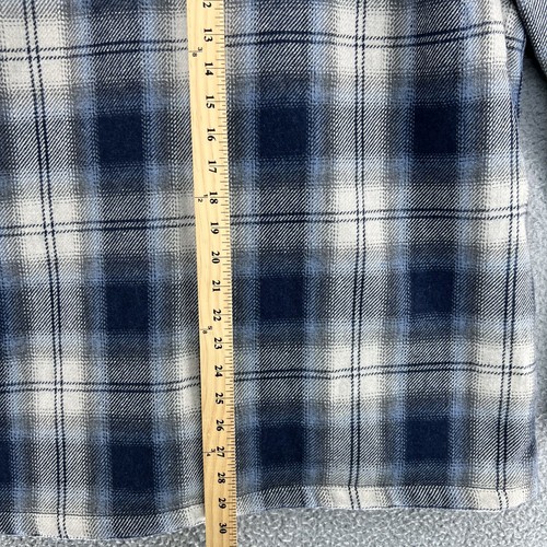 SUPERDRY Long Sleeve Fleece Lined Plaid Over Shirt Jacket Schacket Men XL Heavy - Picture 18 of 19