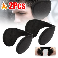 2 Ear Muffs Winter Ear Warmers Fleece Earwarmer Mens Womens Behind the Head Band