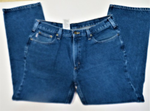Carhartt Relaxed Fit Straight Leg Denim Blue Jeans B460 DVB Mens Sz. 40x32 GREAT - Picture 4 of 8