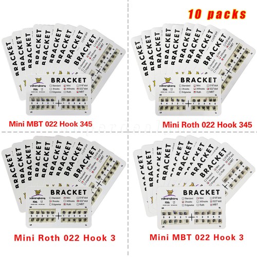 Dental Orthodontic Bracket Braces Roth/MBT 345 Hooks /Super Arch Wire Niti Round - Picture 9 of 160