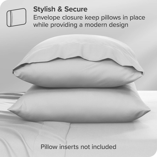 Bare Home Microfiber Pillowcase Set - Envelope Closure - Ultra Soft - Picture 18 of 90