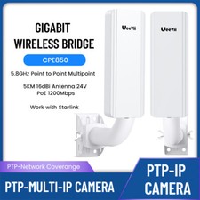 Gigabit WiFi Bridge with Mounts 1200Mbps 1Gbps 5KM Point to Point/Multipoint