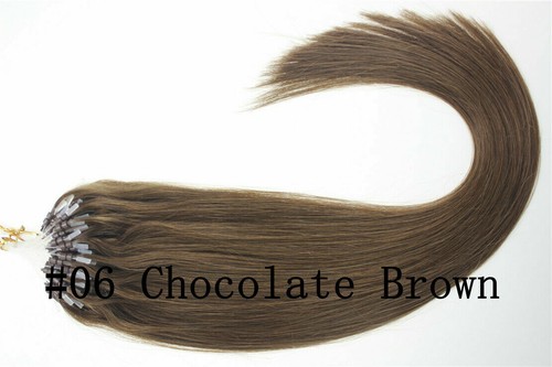 Micro Anello Silicone Perline Loop Link Remy Estensioni Capelli Umani Brasiliani Spessore1g - Foto 34 di 98
