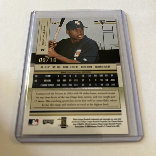 2004 Playoff Absolute Memorabilia Baseball Freddy Guzman Auto #247 Spectrum /10 - Picture 4 of 4