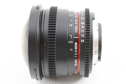 SAMYANG VDSLR 8mm T3.8 Fish-eye CS II for Nikon Lens MINT JAPAN/A827 - Picture 4 of 7