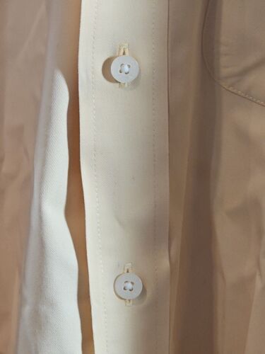 Michigan Cutter & Buck Yellow Collared Button Up Long Sleeve Dress Shirt Men's L - Picture 3 of 7