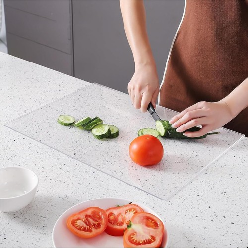 Direct Wicker Acrylic Cutting Board Clear Chopping Board Non Slip Thicken - Picture 4 of 6