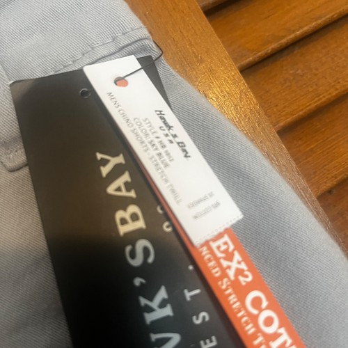 Hawk's Bay Herrenshorts Größe 38 x 10 grau Chino Flex Stretch Technologie neu - Bild 13 von 14