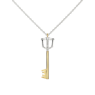 NEW SquareEnix KINGDOM HEARTS Silver 925 Charm Necklace KEY BLADE,From Japan,F//S