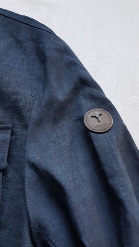 JOOP! Chaqueta casual THIEMO mezcla de lino azul oscuro talla 54 **NUEVA - Imagen 2 de 4