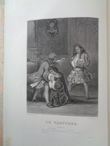 1863 OEUVRES COMPLETES DE MOLIERE VOLS I & II LIFE BY VOLTAIRE 16 PLTS FINE ^ - Picture 14 of 20