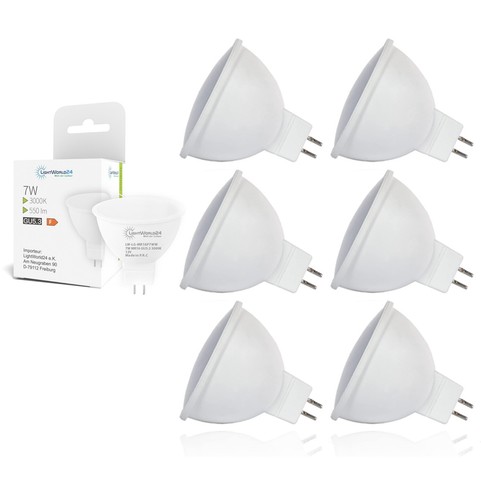 1-10 Set MR16 LED Strahler Spot Lampe 7W 12V GU5.3 Leuchtmittel warmweiß - Bild 3 von 38