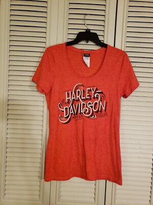 BARB'S Harley-Davidson Mount Ephraim Womens Orange T