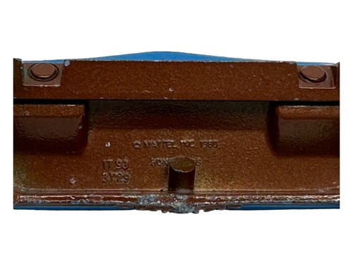 Vintage Mattel Dollhouse Sofa Set of Two Blue Metal Miniature Sofas 1980 - Picture 8 of 9