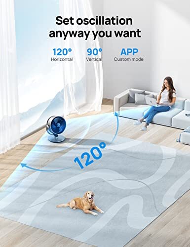 Dreo Smart Fans for Home Bedroom 11 Inch 25dB Quiet DC Room Fan with Remote 1... - Bild 4 von 7