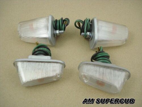 Honda C100 CA100 C102 CA102 C105 Turn Signal Winker Blinker Indicator // clear - Picture 2 of 3