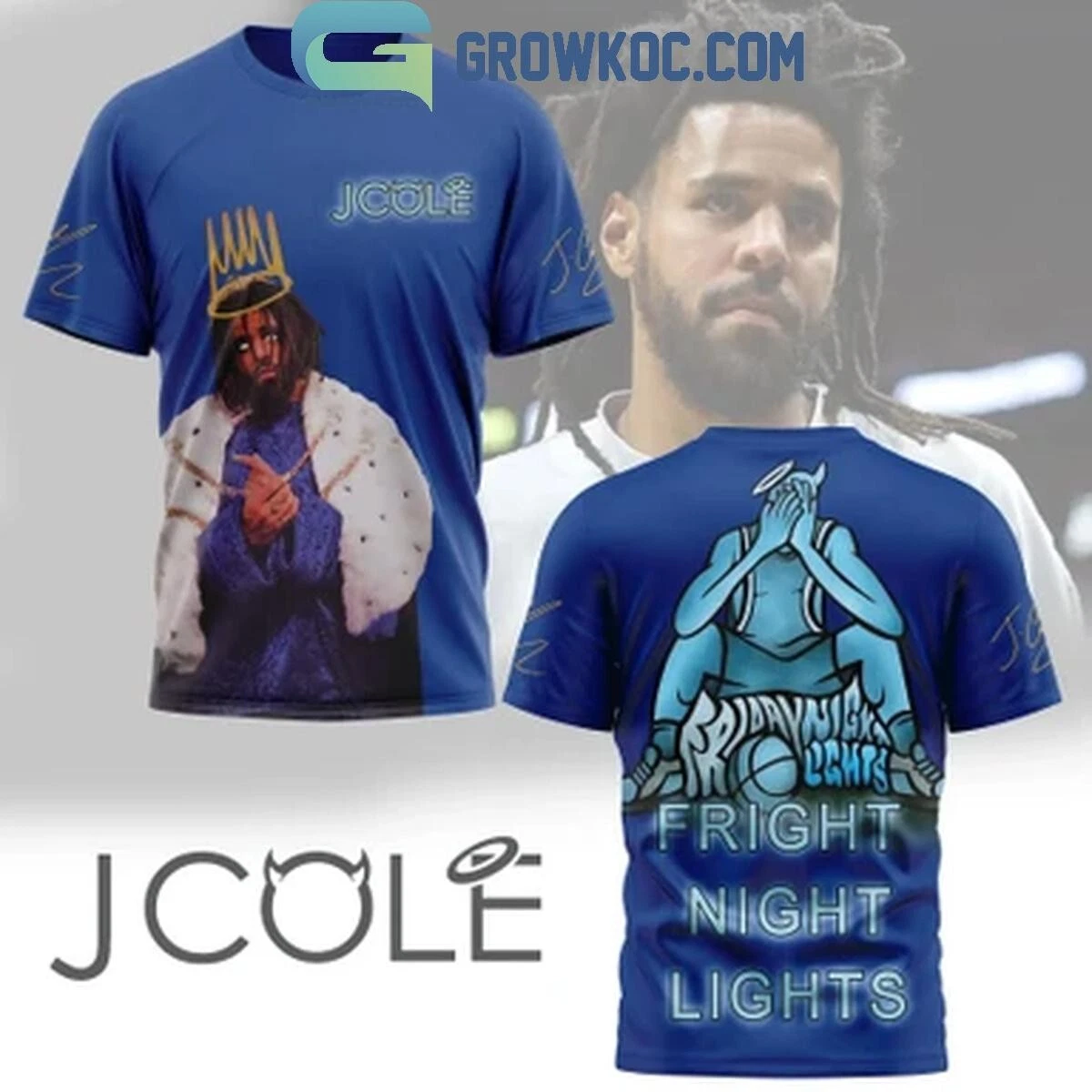 J. Cole Fright Night Lights T-Shirt 3D