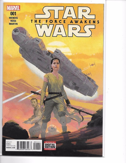 Star Wars The Force Awakens #1 Marvel 2016 NM 1st Print + Star Wars Bookmark!