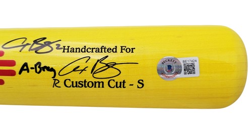 ALEX BREGMAN AUTOGRAPHED MARUCCI GAME MODEL BAT ASTROS A-BREG BECKETT 206493 - Picture 5 of 10