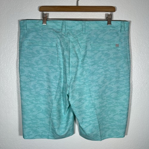 NWT MSRP $115 Peter Millar Crown Sport Shackleford Fish Camo Golf Shorts 40 - Picture 3 of 9
