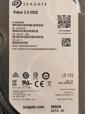 Seagate ST500VM000 3.5 in SATA Hard Drive  - Tested