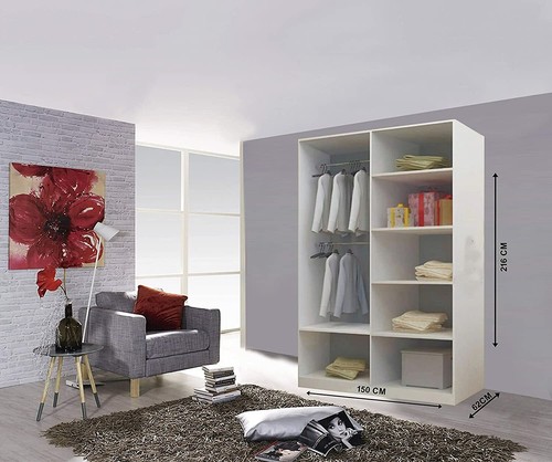 Oslo Modern White Mirror sliding door wardrobe with LED - Picture 12 of 34